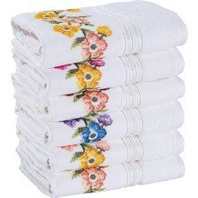 ÖZDİLEK BALSAM BEYAZ 6LI ÇANTALI HAVLU NAK-1