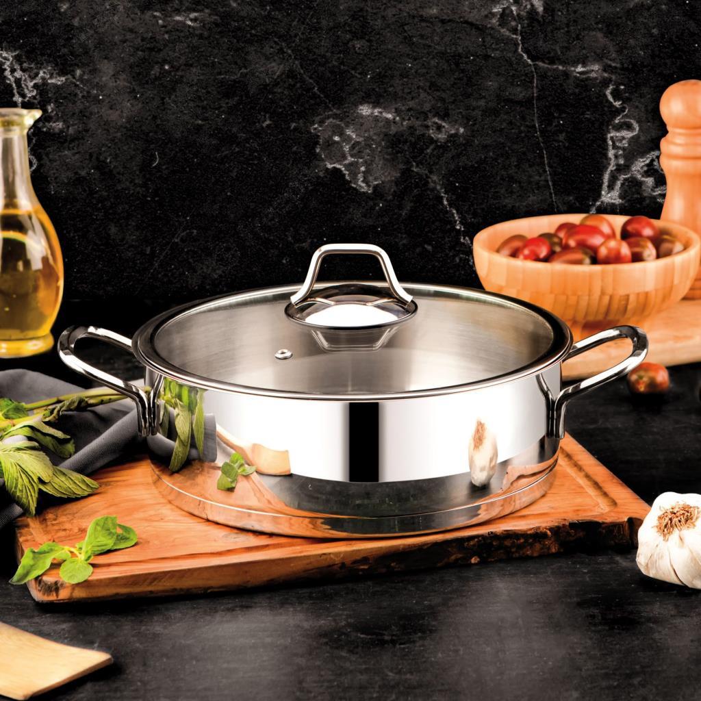 ÖZLİFE TC-4036 EKİN 24*7 ÇELİK TEKLİ KARNIYARIK TENCERE SADE