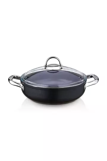 SAFLON 30 CM TİTANYUM KISA TENCERE