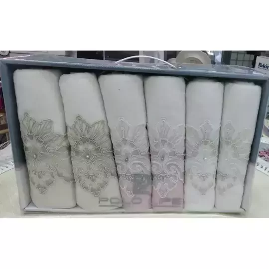 LÖKÇE POLOİFE 50*90 RİNG ŞERİTLİ 6LI HAVLU