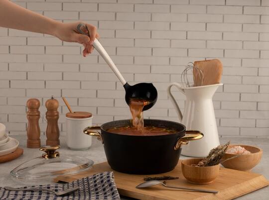 ÖZLİFE GD-6124 DORA 22CM GRANİT DERİN TNC SİYAH GOLD