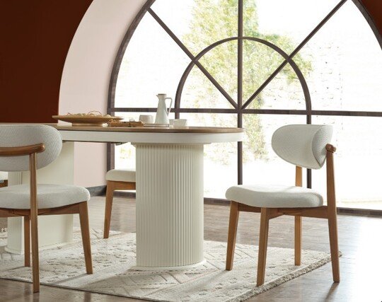 Elif Bahama Krem Yemek Odası