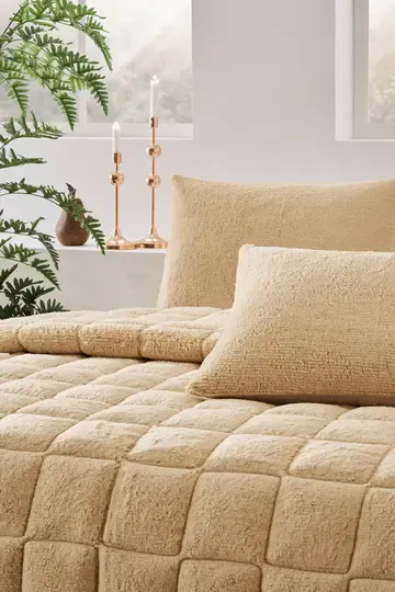 ÖZDİLEK NOVA YORGAN BATT.CK SHERPA BEJ