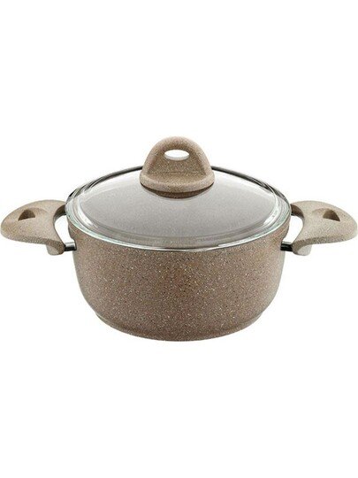 SAFLON 24 CM GRANİT DERİN TENCERE