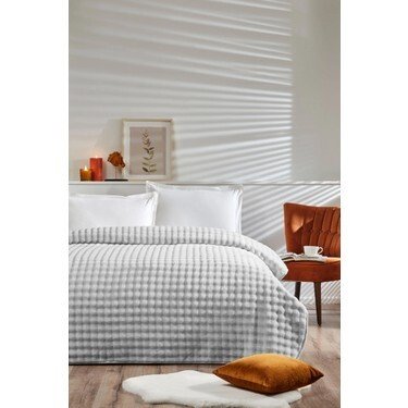 ÖZDİLEK BATTANİYE FLUFFY CK GREY VİOLET