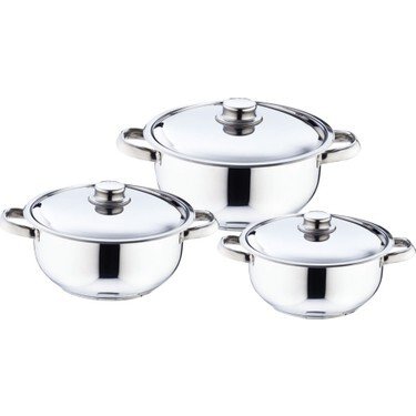 SAFİNOX BELLA 3 LÜ TENCERE SETİ TEL KULPLU