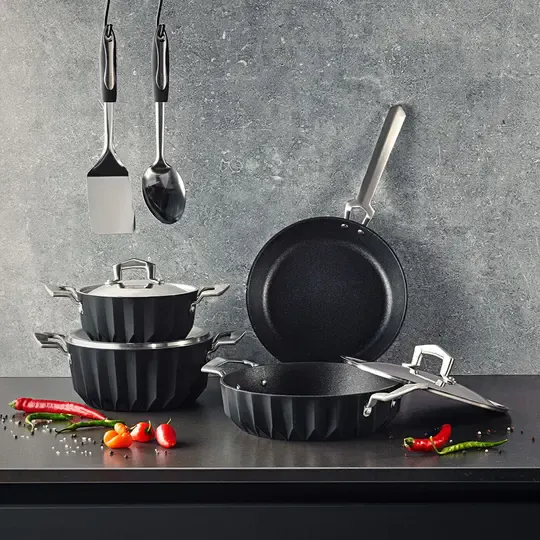 EMSAN DİAGON 7 PRÇ TENCERE SET