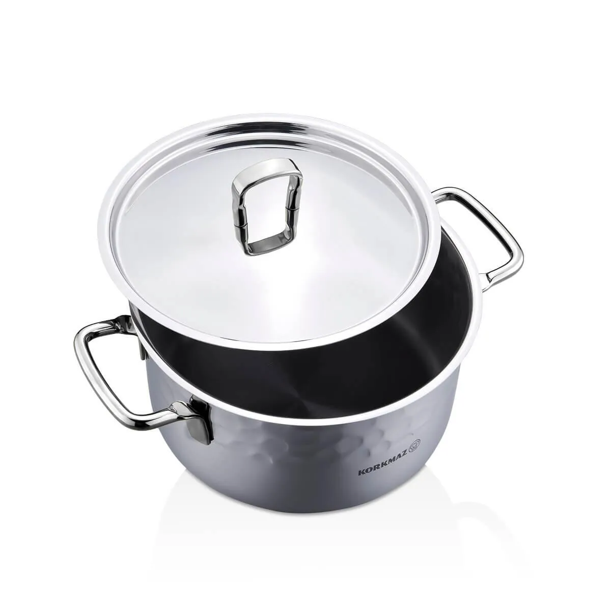 KORKMAZ A1963-1 ERNA 8 PRÇ TENCERE SET İNOX