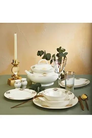 EMSAN NEW BONE SARE 60 PRÇ YUVARLAK YEMEK TKM