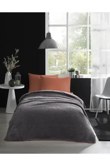 ÖZDİLEK PLAİD SHERPA SOMON 150X220 TK BATTANİYE