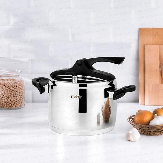 NEHİR SİLVER TREND 6 LT DÜDÜKLÜ TENCERE