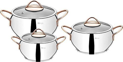 ÖZLİFE GU-515 ANKA 3LÜ GÜVEÇ SET SADE GOLD