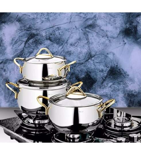 ÖZLİFE GU-515 ANKA 3LÜ GÜVEÇ SET SADE GOLD