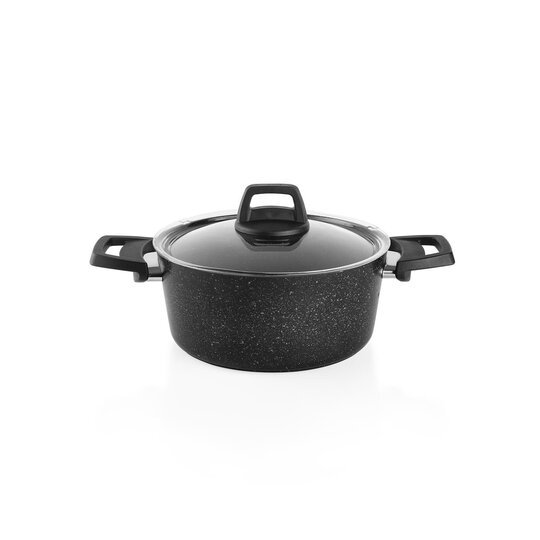 SCHAFER BLACK STONE TENCERE SETİ 7 PARÇA SİYAH