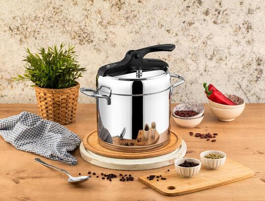 ÖZLİFE DU-4042 NOVA 8 LT DÜDÜKLÜ TENCERE SADE