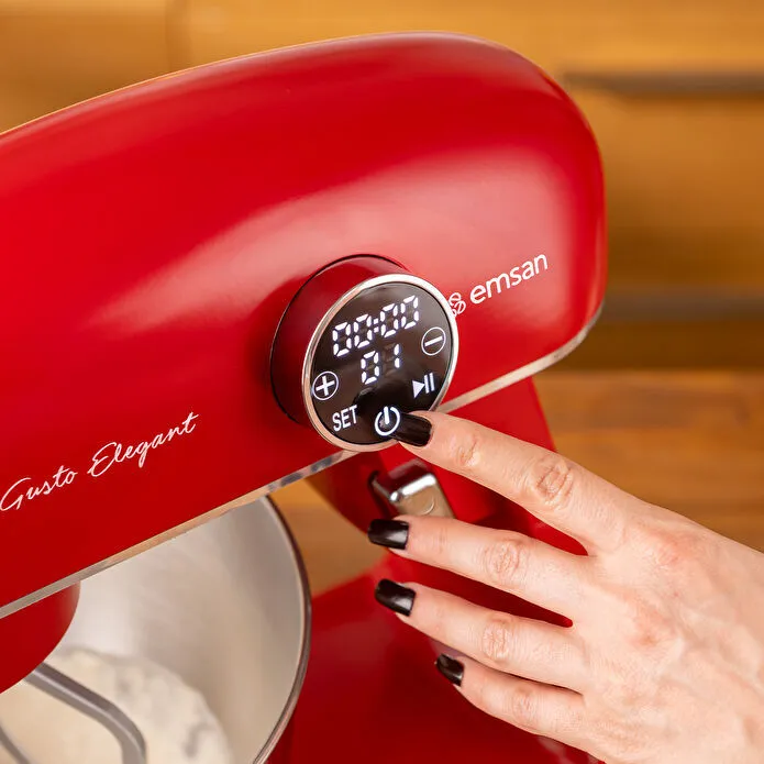 EMSAN BELLA GUSTO ELEGANT STAND MİKSER KIRMIZI