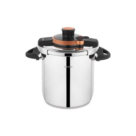 SCHAFER OPTİMA DÜDÜKLÜ TENCERE 11 LT SİYAH BAKIR