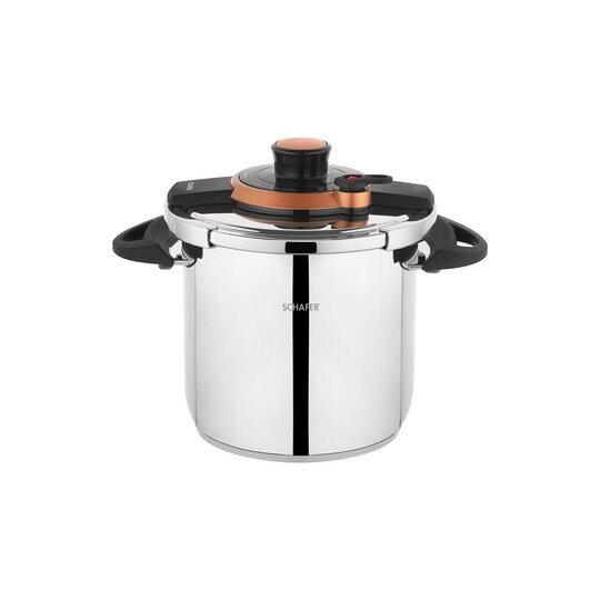 SCHAFER OPTİMA DÜDÜKLÜ TENCERE 9 LT SİYAH BAKIR