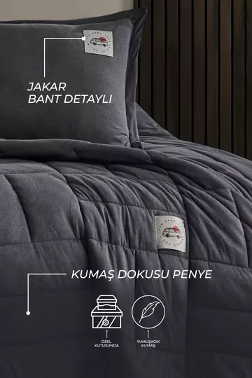 ELART COMFORT SET JOYFUL ANTRASİT ÇİFT KİŞİLİK