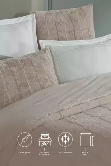 ELART COMFORT ÇEYİZ SETİ EMMA VİZON ÇİFT KİŞİLİK