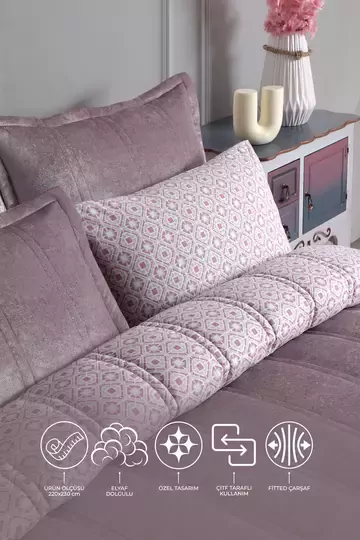 ELART COMFORT SET FANCY GÜLKURUSU ÇİFT KİŞİLİK