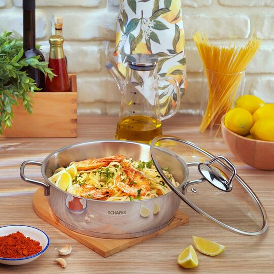 SCHAFER HELD ÇELİK BASIK TENC. 26 CM İNOX