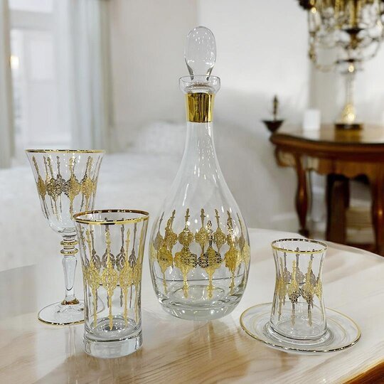 EFEGİL SONBAHAR MAT ALTIN 49 PRÇ BARDAK SETİ