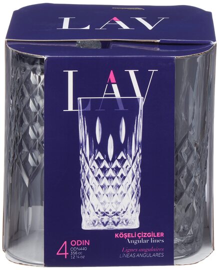 LAV ODİN ODN440 İÇECEK BARDAK 4LÜ