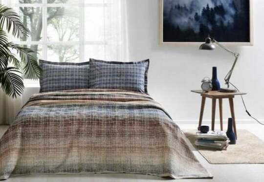 ÖZDİLEK UYKU SETİ RF TK LACİVERT CUERDA