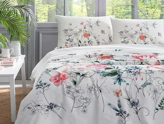 ÖZDİLEK UYKU SETİ RF CK PEMBE FLORİDO