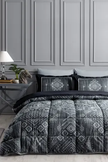 ÖZDİLEK UYKU SETİ RF TK GRİ BOUCLE