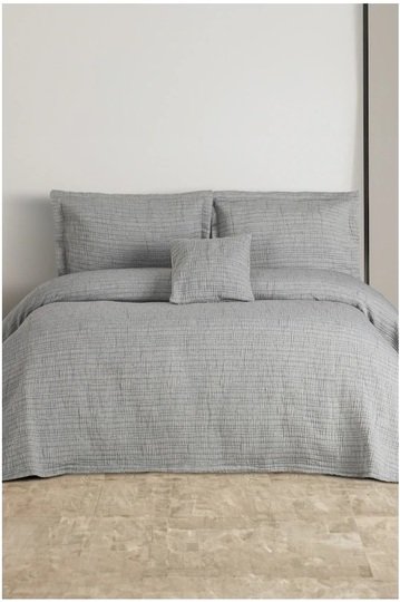 ÖZDİLEK YATAK ÖRTÜSÜ ESSENCE GRİ CK