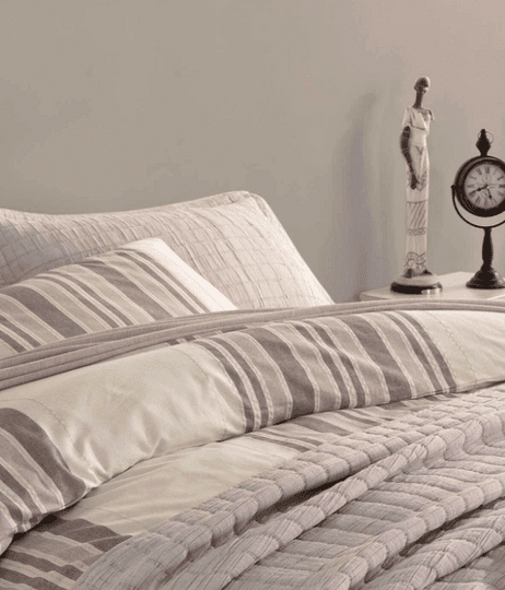 ELART NATUREL STYLE TK  NEVRESİMLİ YATAK SETİ VİZON