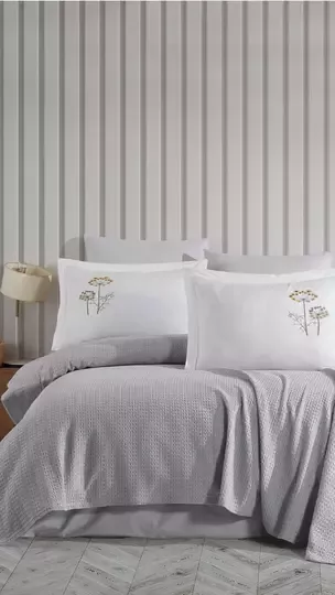 ELART YATAK SETİ NORELLA GRİ (6 PARÇA)