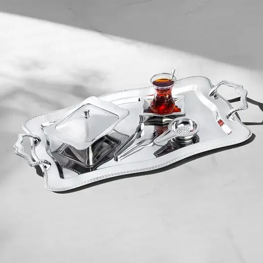 NEHİR ZİNCİR SADE 40P ÇAY SET