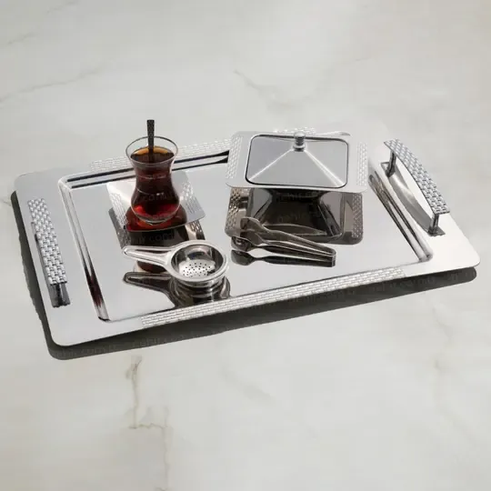 NEHİR SIRMA SADE 40P ÇAY SETİ