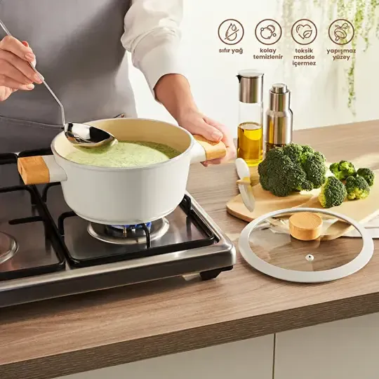 EMSAN SWİSS CRYSTAL DERİN TENCERE 16 CM