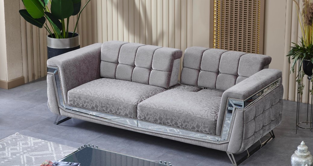 Maximo Milano Gümüş Koltuk Takımı