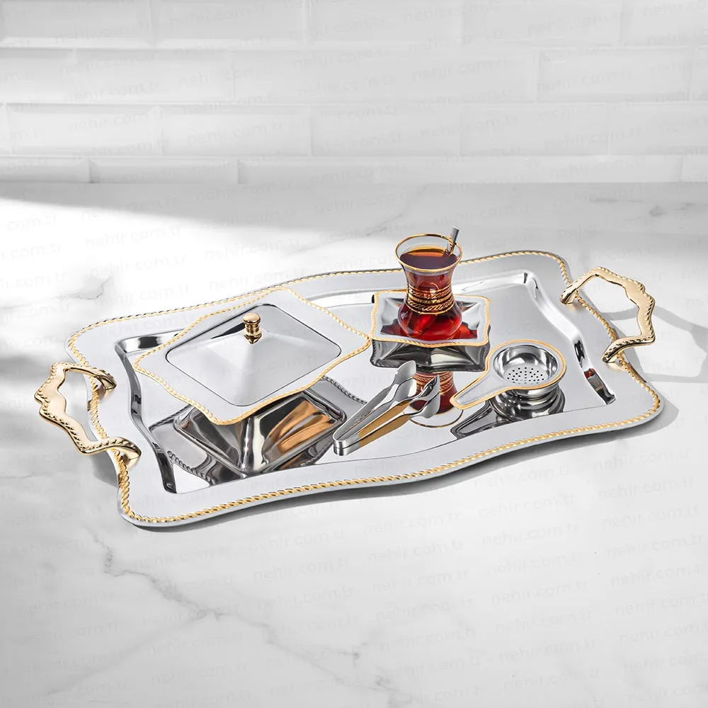 NEHİR ZİNCİR ALTIN 40P ÇAY SET