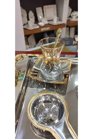 NEHİR LALEZAR SADE 40 P ÇAY SET