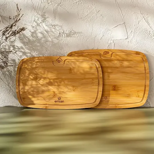 EMSAN DAİSY 2Lİ KESME TAHTASI WOOD