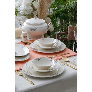 ACAR 6214 SAPPHİRE 12 KİŞİLİK 60 PRÇ PORSELEN YEMEK TKM