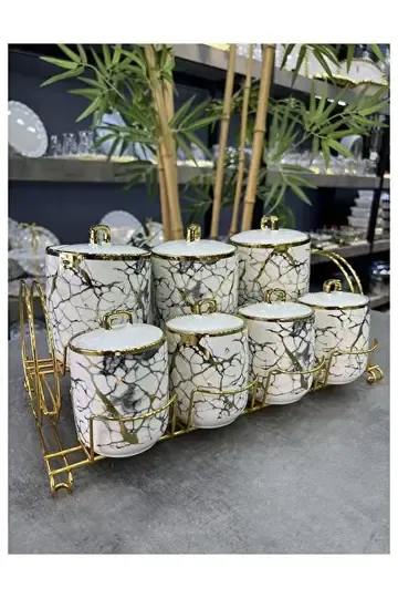 ACAR 6386 EDWİNA METAL STANDLI 7Lİ BAHARAT TKM