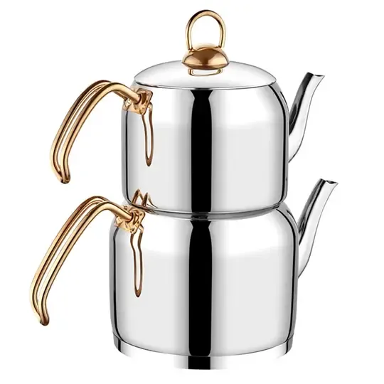 ÖZLİFE CSH-118 HÜMA ORTA BOY ÇAYDANLIK TK SADE GOLD