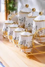 ACAR 6828 SWANNİE 7Lİ PORSELEN BAHARAT TKM