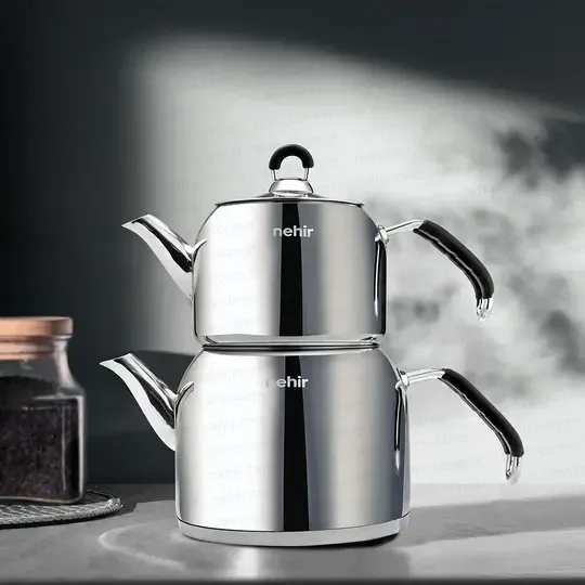 NEHİR MİDİ MODERN ÇELİK ÇAYDANLIK TKM