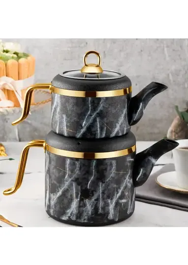 ÖZLİFE CGV-1030 VİGO AİLE BOY ÇAYDANLIK TKM GRANİT SİYAH