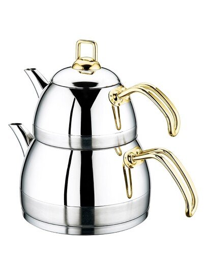 ÖZLİFE CSEL-195 ELA MİNİ BOY ÇAYDANLIK TK SADE GOLD