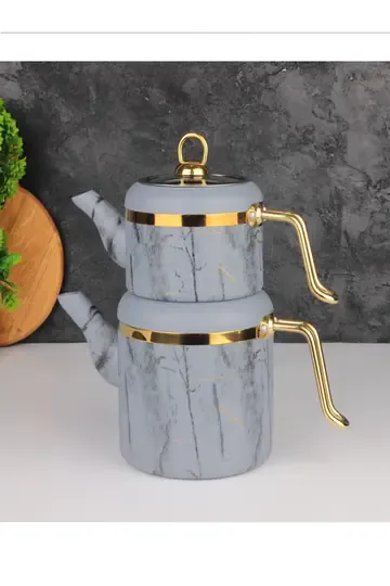 ÖZLİFE CGV-1032 VİGO AİLE BOY ÇAYDANLIK TKM GRANİT GRİ