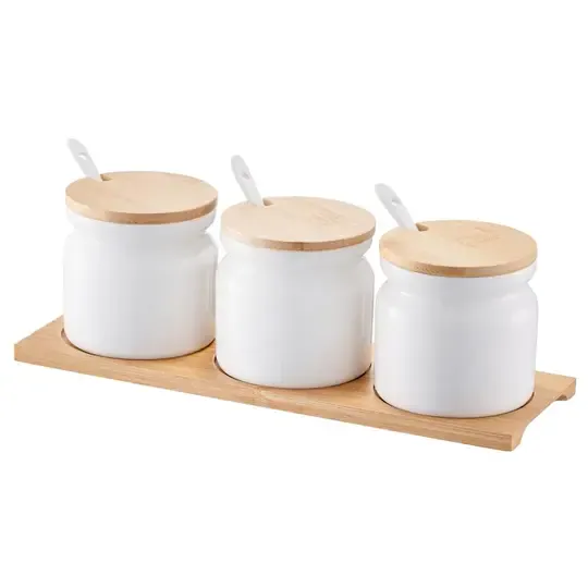 EMSAN BRİGHT BAHARAT TAKIMI 3 LÜ BEYAZ